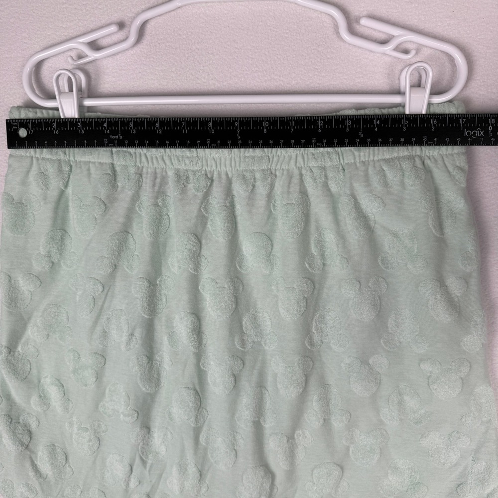 NEW Disney Mickey Mouse Womens M Mint Green Embossed Terry Cloth Skort - Picture 8 of 10